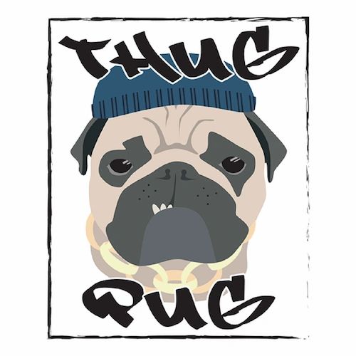 Thug Pug Graphic 1