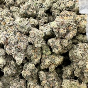 Gas Face top-shelf flower macro displaying curated frosted trichome richness and refined dense calyx structure