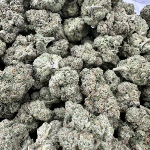 Gelonade strain top-shelf flower close-up revealing premium trichome density and refined calyx architecture